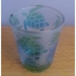 Cape Shore Frosted Turtle Shot Glass Decorative Only